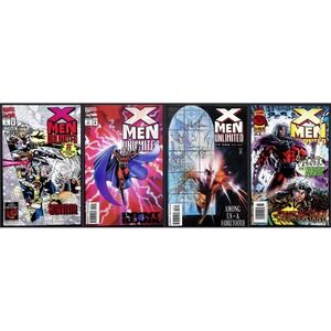 X-Men Unlimited #1 2 3 11 Newsstand Marvel 1993 1996 Magneto Rogue 3x Comic Lot